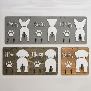 Personalized Dog Leash Holder