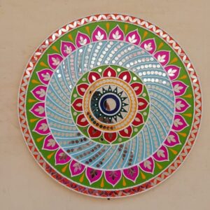 Handmade mirror lippan art for wall decor