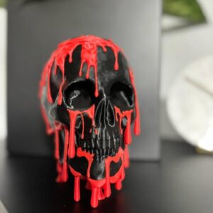 Personizable Dripping Melting Skull Candy Container Bowl Bucket Halloween Gothic Home Decor Decoration 3D Print